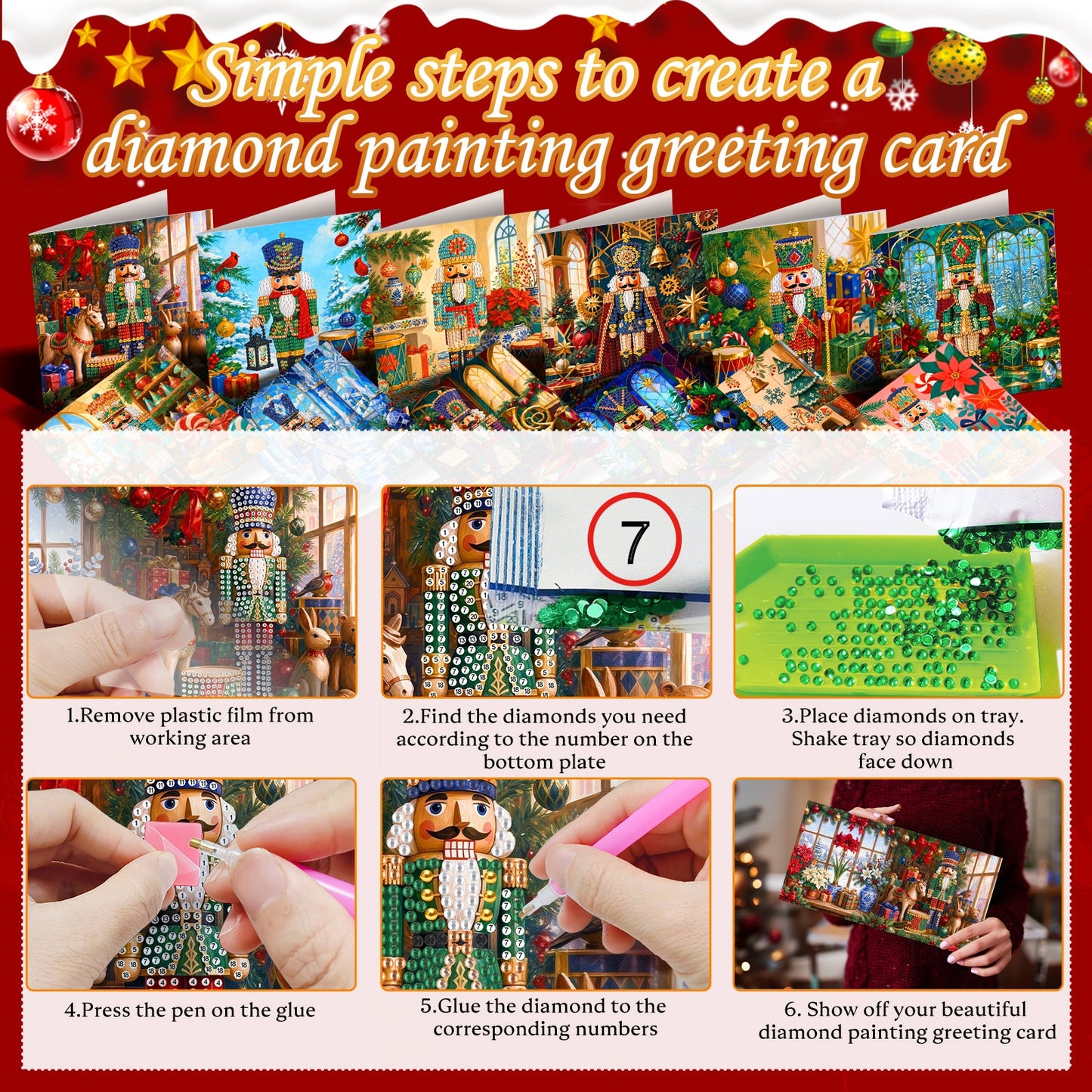 Nutcracker Wonderland Christmas Cards