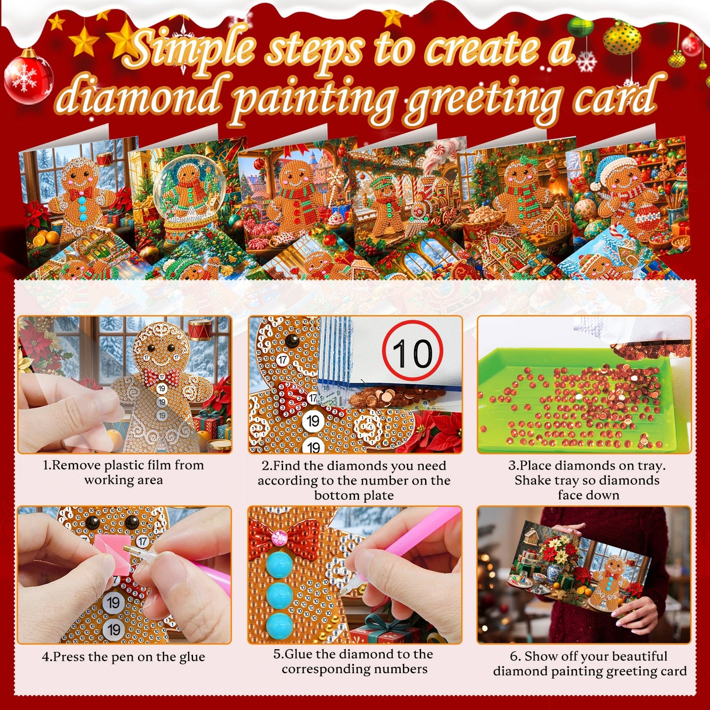 Gingerbread Joy Christmas Cards