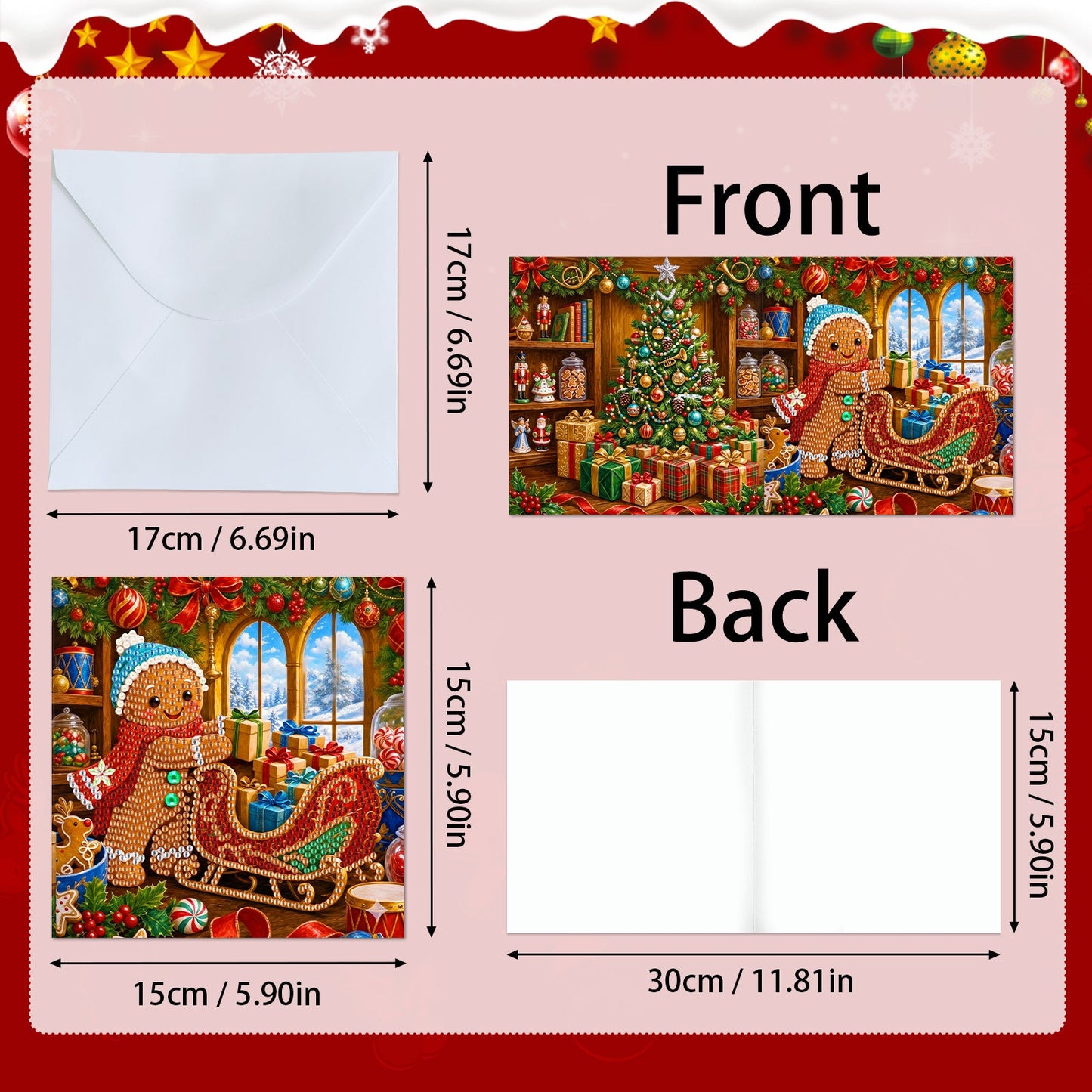 Gingerbread Joy Christmas Cards