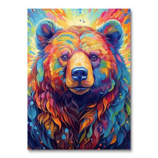 Psychedelic Bear IV (Diamond Painting)