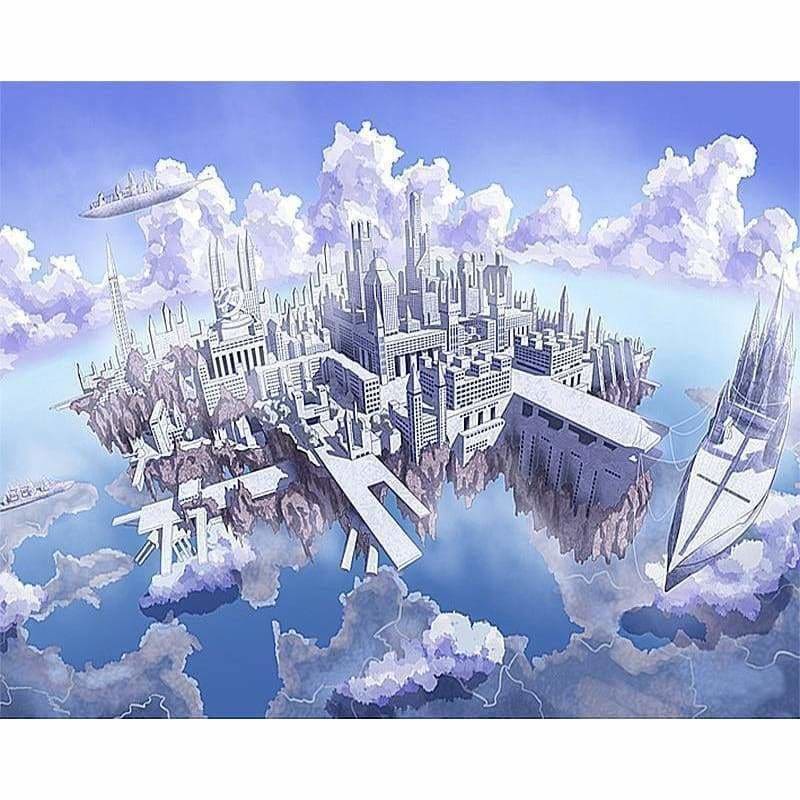 Full Drill - 5D DIY Diamond Painting Kits Dream Castle in The Sky - NEEDLEWORK KITS