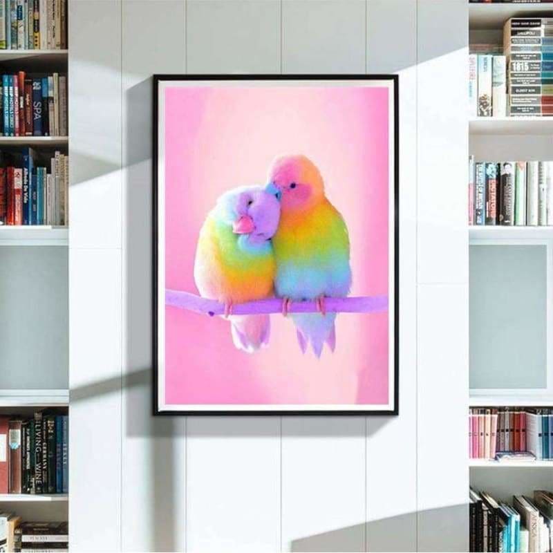 Full Drill - 5D DIY Diamond Painting Kits Colored Bird Lover - NEEDLEWORK KITS