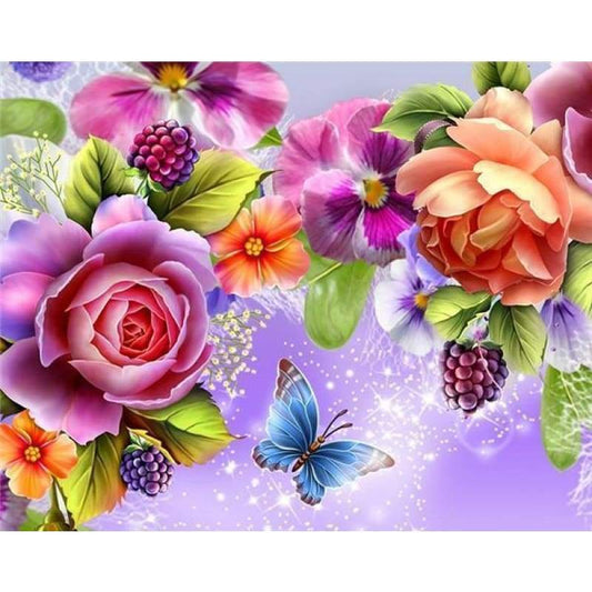 2019 Dream Wall Decoration Gift 5d Diy Diamond Pictures Flower Kits VM3647 - NEEDLEWORK KITS