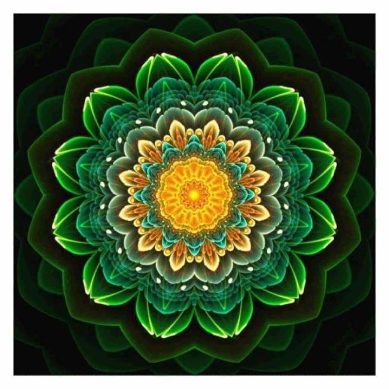 Hot Sale Crystal  Abstract Mandala Full Drill - 5D Diy Diamond Painting Kits BQ5001 - NEEDLEWORK KITS