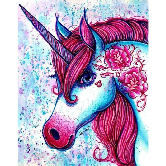 Hot Sale Dream Unicorn Full Drill - 5D Diy Diamond Line Painting Kits VM3518 - NEEDLEWORK KITS