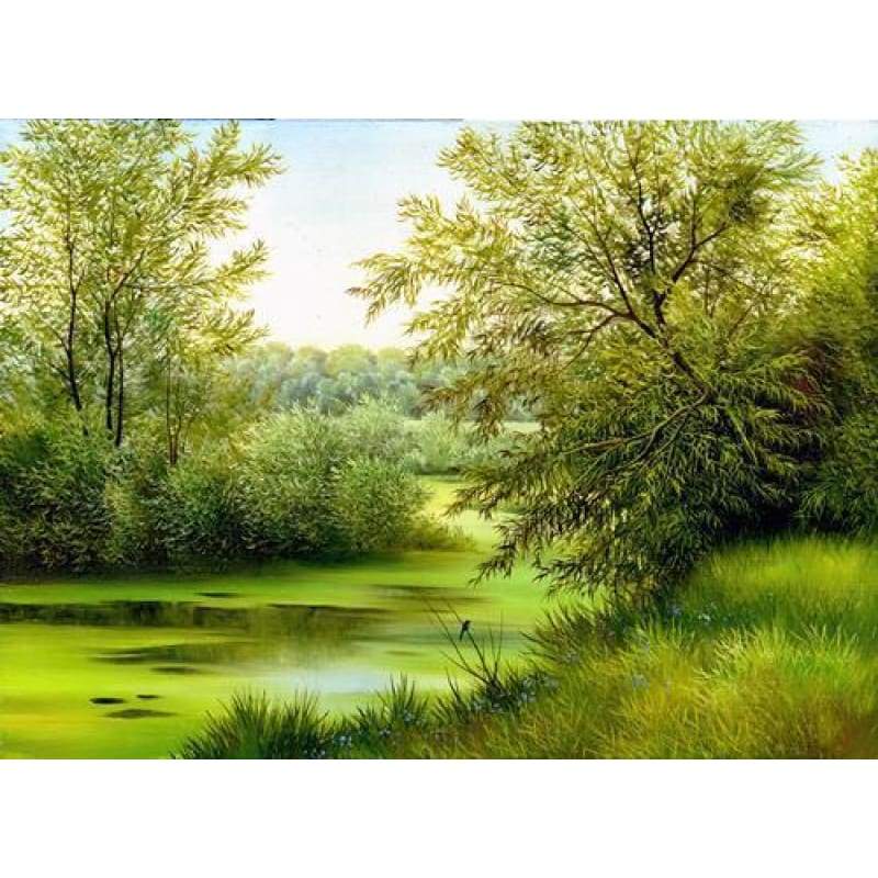 Hot Sale Fall Of The Forest Landscape Diy Full Drill - 5D Diamond Art Painting VM99169 - NEEDLEWORK KITS