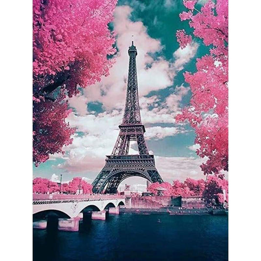 2019 Hot Sale Landscape Eiffel Tower 5D DIY Diamond Embroidery Cross Stitch Kits VM1172 - NEEDLEWORK KITS