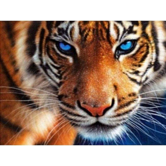 2019 New Hot Sale Blue Eyed Tiger Diy 5D Embroidery Diamond VM1142 - NEEDLEWORK KITS