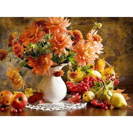 2019 New Hot Sale Colorful 5d Diy Diamond Pictures Flower Kits VM3626 - NEEDLEWORK KITS