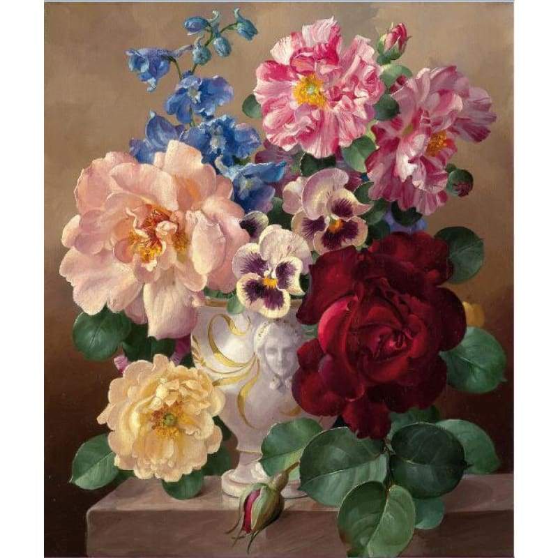 2019 New Hot Sale Colorful 5d Diy Diamond Pictures  Flower Kits VM3628 - NEEDLEWORK KITS