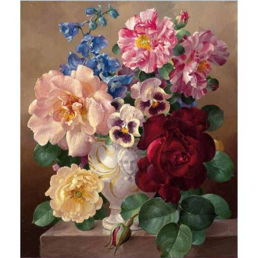 2019 New Hot Sale Colorful 5d Diy Diamond Pictures Flower Kits VM3628 - NEEDLEWORK KITS