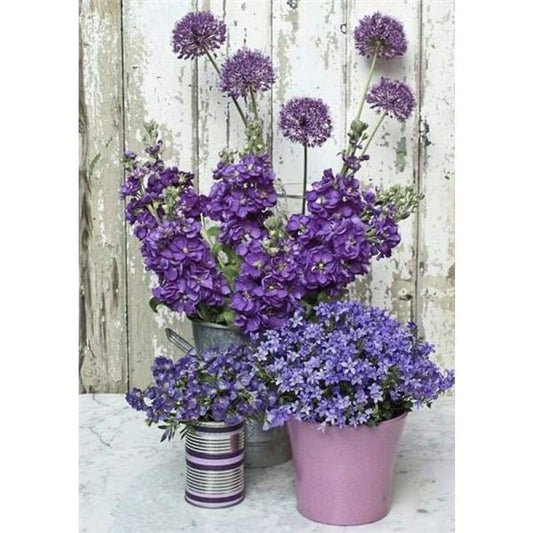 2019 New Hot Sale Diy Diamond Embroidery Flower 5D Kit VM4077 - NEEDLEWORK KITS