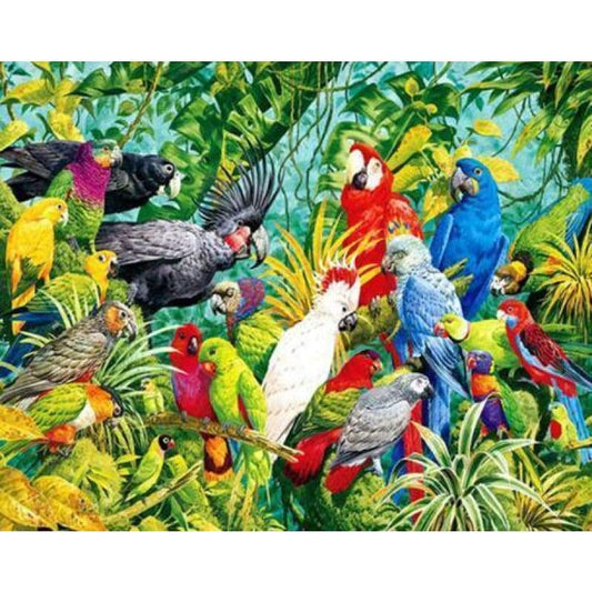 2019 New Hot Sale Home Decor Birds 5d Diy Diamond Cross Stitch Kits VM3676 - NEEDLEWORK KITS