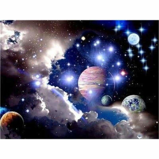 New Hot Sale Space Star Wall Decor Full Drill - 5D Diy Diamond Painting Kits VM7885 - NEEDLEWORK KITS