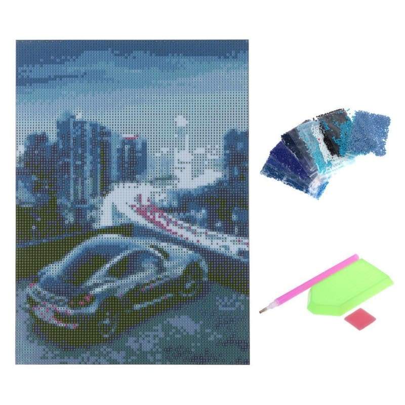 New Hot Sale Sport Car Full Drill - 5D Diy Diamond Painting Cross Stitch Kits VM1224 - NEEDLEWORK KITS