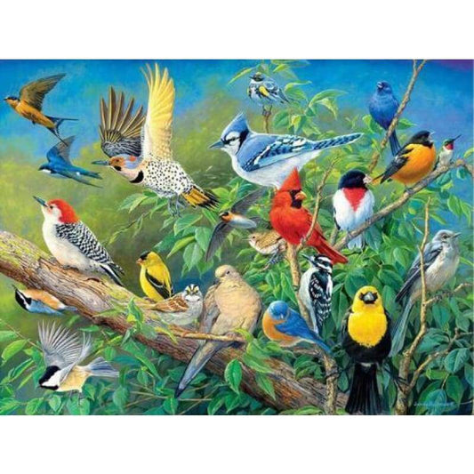 2019 New Hot Sale Wall Decor Birds 5d Diy Diamond Cross Stitch Kits VM3680 - NEEDLEWORK KITS