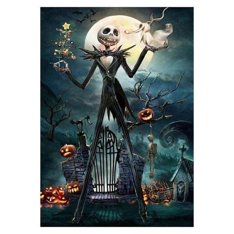 2019 New Hot Sale Wall Decor Halloween 5d Diy Rhinestone Stitch Kits VM48087 - NEEDLEWORK KITS