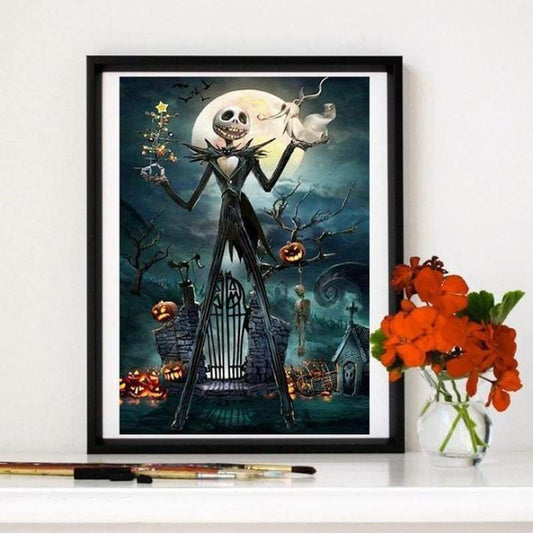 2019 New Hot Sale Wall Decor Halloween 5d Diy Rhinestone Stitch Kits VM48087 - NEEDLEWORK KITS