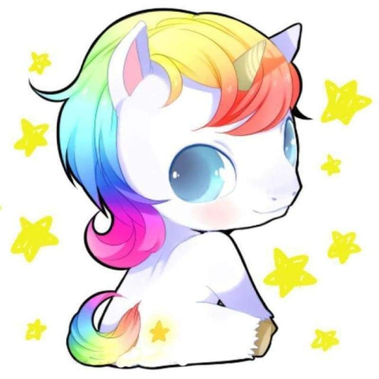 2019 Special Colorful Cut Cartoon Unicorn 5d Diy Diamond Art Cross Stitch Kits VM3513 - NEEDLEWORK KITS