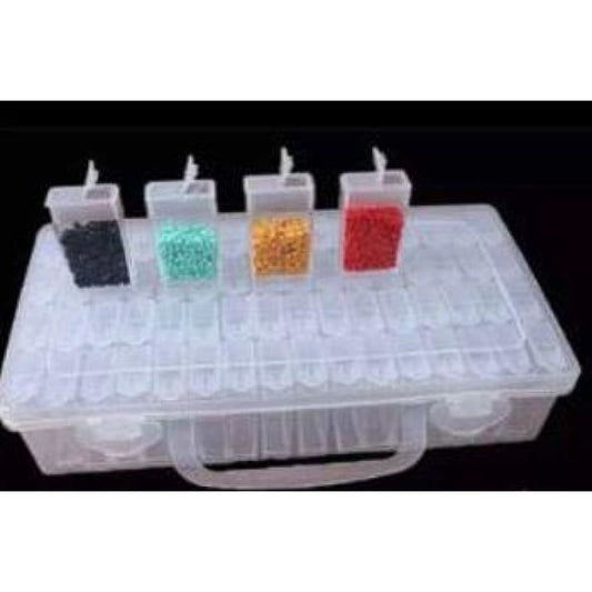 X-Large storage box with 64 small transparent boxes