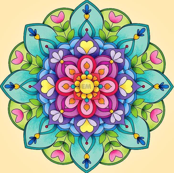 Mandala pattern. Full Drill Diamond Painting Abstract - NEEDLEWORK KITS