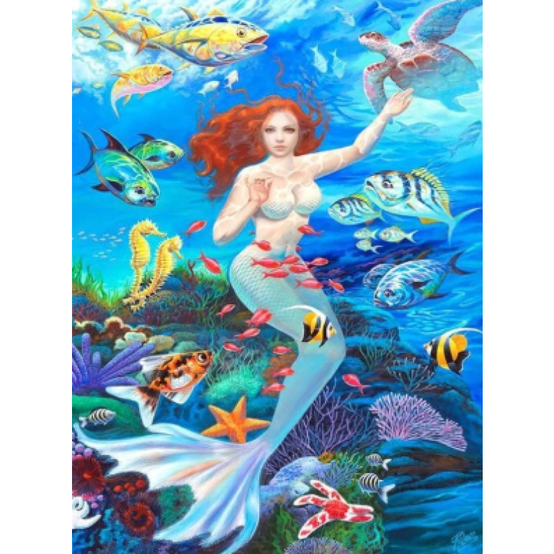 Mermaid Collection 06 - Full Drill Diamond Painting - NEEDLEWORK KITS