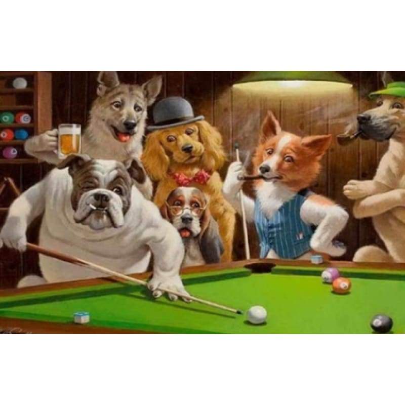 Animal Snooker - Full Drill Diamond Painting - Special Order