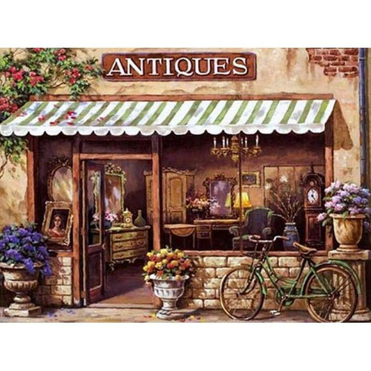 Antique Shop - Full Drill Diamond Painting - NEEDLEWORK KITS