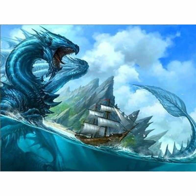 Full Drill - 5D DIY Diamond Painting Kits Cartoon Dragon Boat - NEEDLEWORK KITS