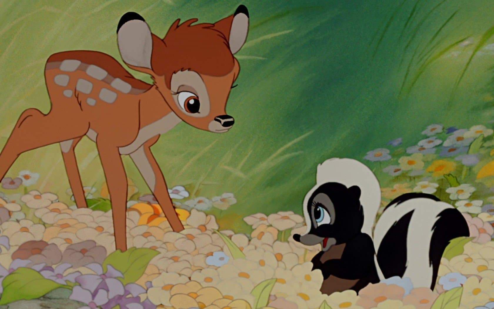 Bambi And Skunk - Full Drill Diamond Painting - NEEDLEWORK KITS