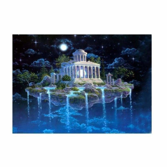 Full Drill - 5D DIY Diamond Painting Kits Fantasy Mystical Castle Island - NEEDLEWORK KITS
