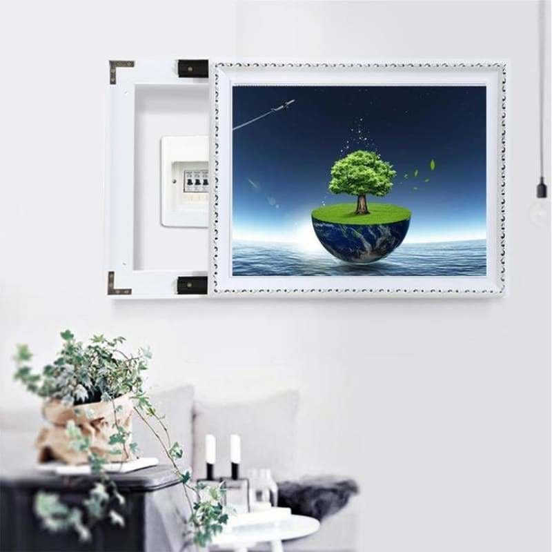 Full Drill - 5D DIY Diamond Painting Kits Fantasy Mystical Tree Island - NEEDLEWORK KITS