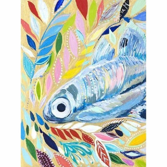 Full Drill - 5D DIY Diamond Painting Kits Cartoon Colorful Fish - NEEDLEWORK KITS