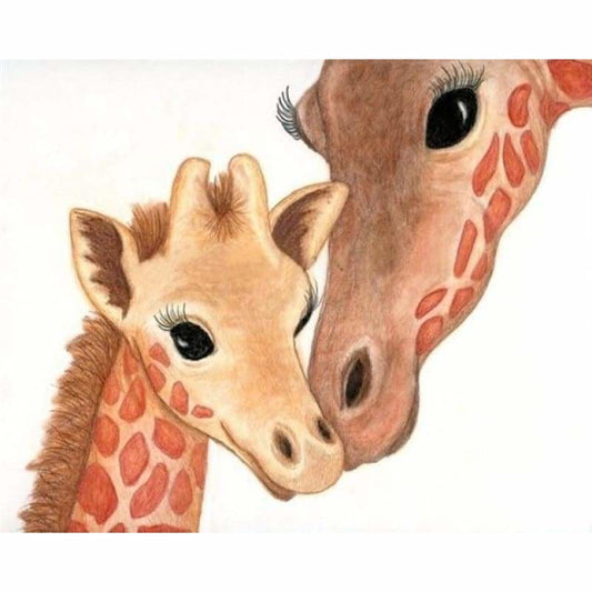 Cheap Mosaic Cute Giraffe Full Drill - 5D Diy Diamond