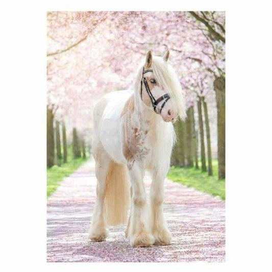 Full Drill - 5D DIY Diamond Painting Kits Romantic White Horse - NEEDLEWORK KITS