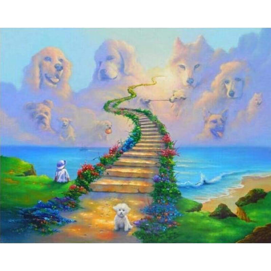 Dog Heaven - Full Drill Diamond Painting - Special Order -