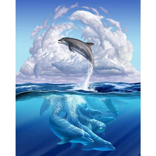 Dolphin 04 - Full Drill Diamond Painting - Special Order -
