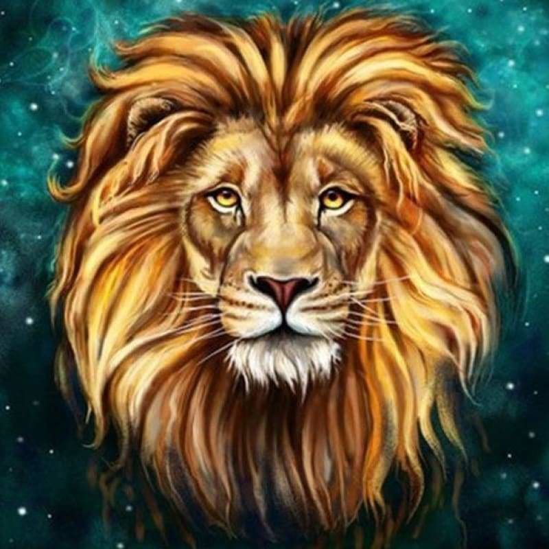 Full Drill - 5D DIY Diamond Painting Kits Cartoon Dream Lion Head - NEEDLEWORK KITS