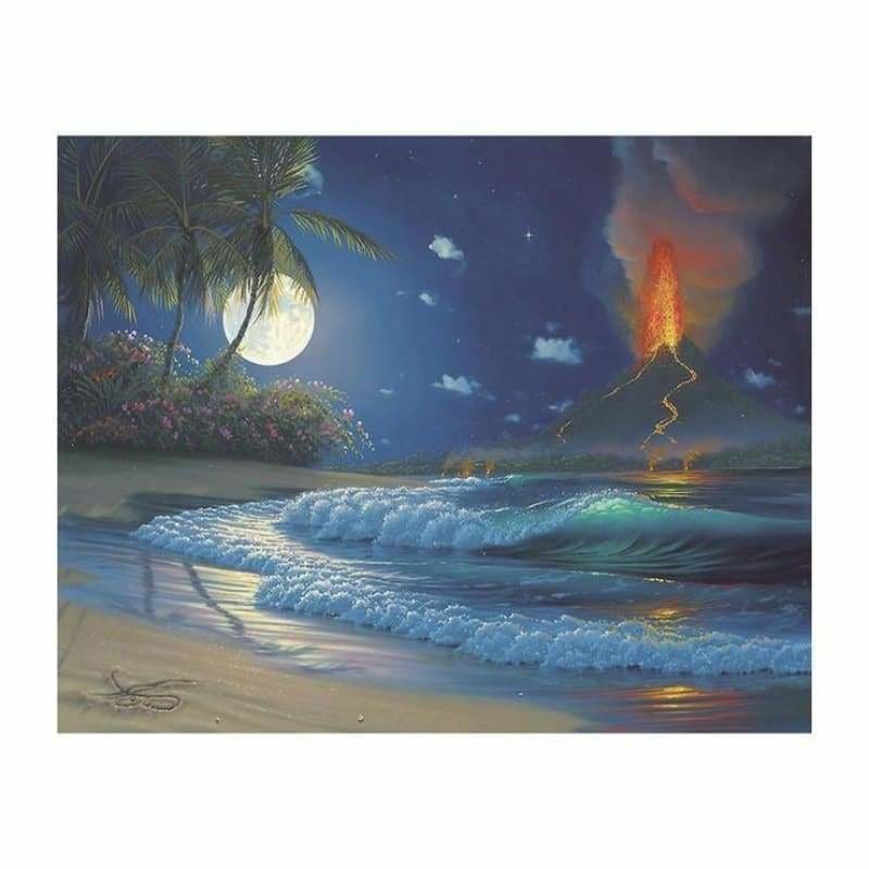 Full Drill - 5D DIY Diamond Painting Kits Fantastic Beautiful Sea Beach Summer - NEEDLEWORK KITS