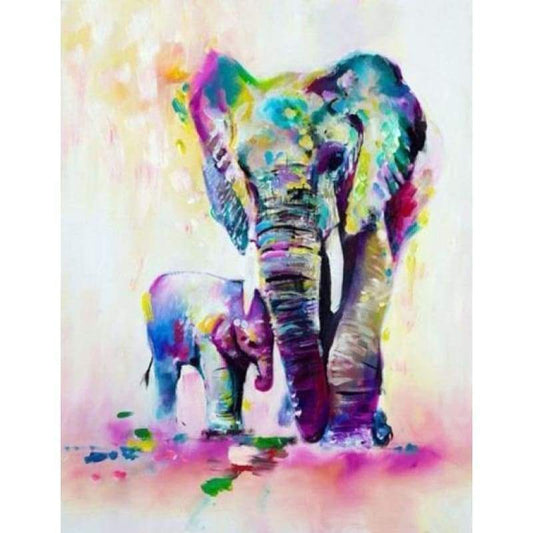 Elephant Watercolour- Full Drill Diamond Painting - Special