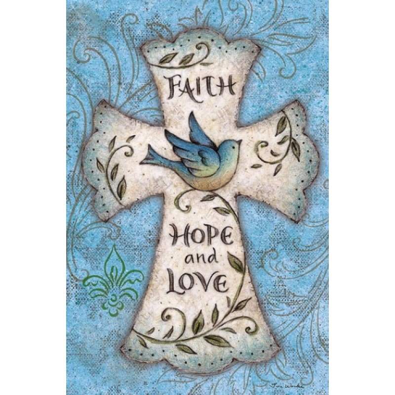 Faith Hope And Love- Full Drill Diamond Painting - NEEDLEWORK KITS