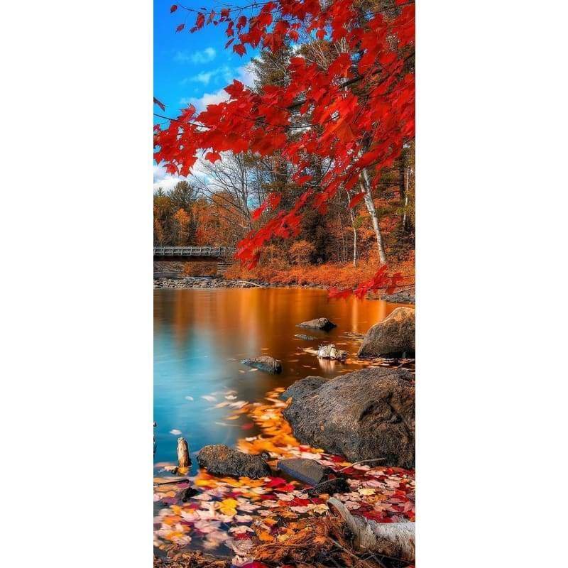 Fall Lake- Full Drill Diamond Painting - NEEDLEWORK KITS