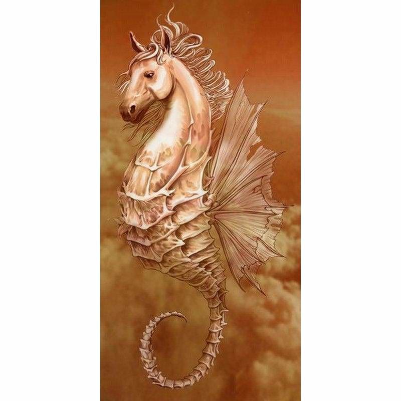 Full Drill - 5D DIY Diamond Painting Kits Fantasy Seahorse in the Sky - NEEDLEWORK KITS