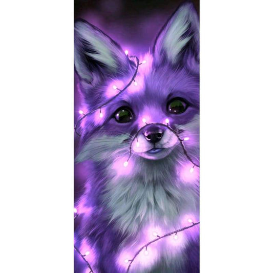 Fox Purple Lights- Full Drill Diamond Painting - Special