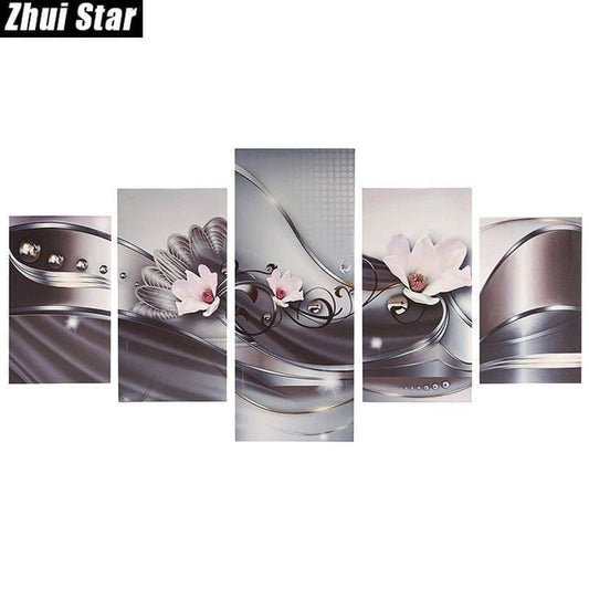 Full Drill - 5D Diamond Painting Kits Beautiful Pink Flower