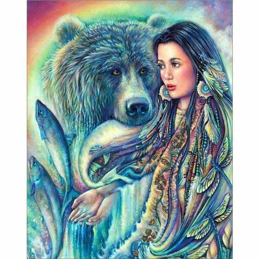 Full Drill - 5D Diamond Painting Kits Beautiful Woman And