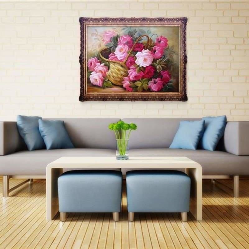 Full Drill - 5D Diamond Painting Kits Colorful Flowers In 