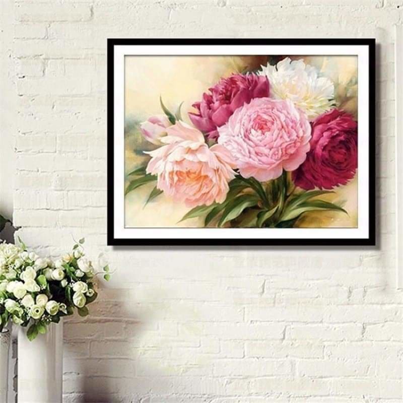 Full Drill - 5D Diamond Painting Kits Colorful Flowers 