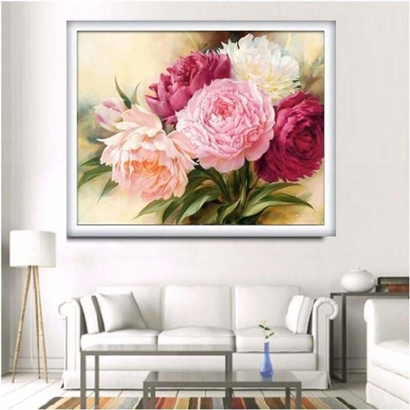 Full Drill - 5D Diamond Painting Kits Colorful Flowers 