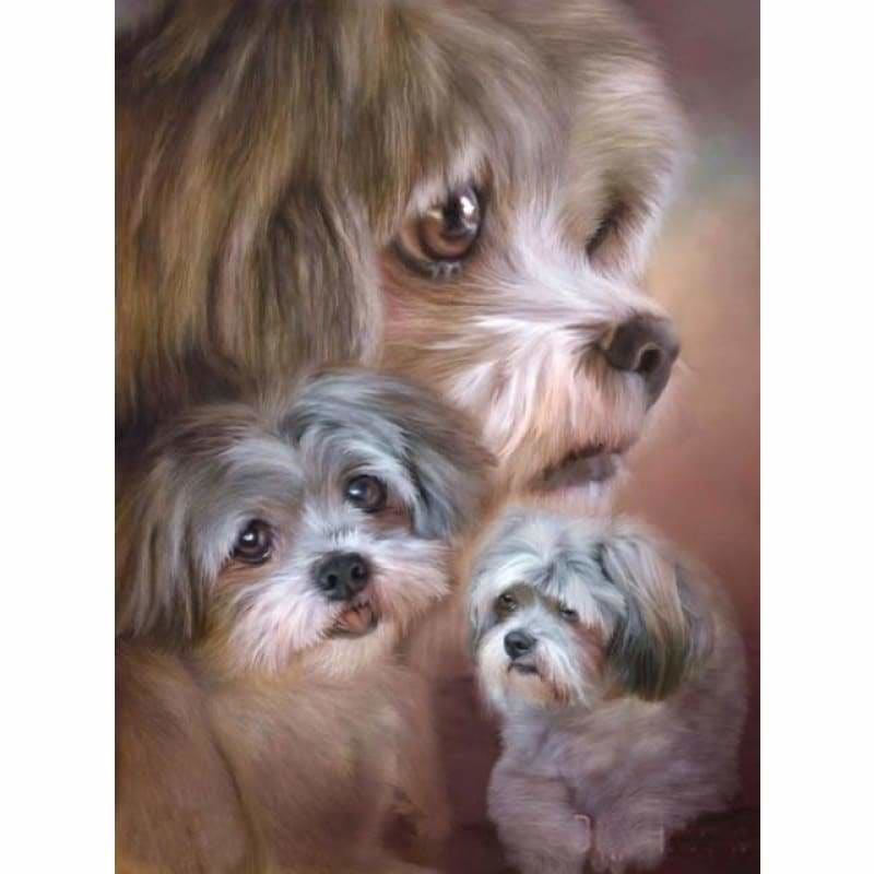 Full Drill - 5D Diamond Painting Kits Cute Dogs - 3